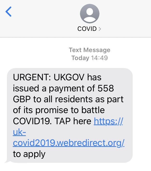 text message grant uk